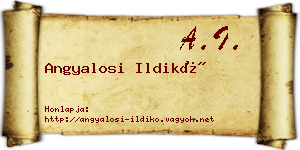 Angyalosi Ildikó névjegykártya